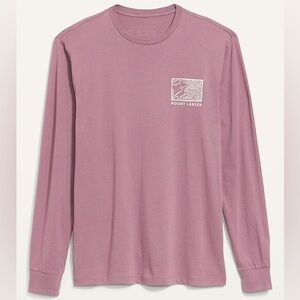 Old Navy - Men's Long Sleeve Shirt Mount Lassen California Size M Color Purple